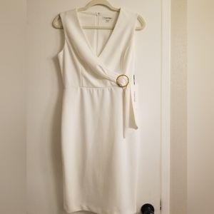 NEW Calvin Klein Dress Cream size 4